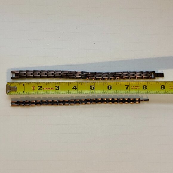 Copper-Tone Link Bracelet Pair - Picture 4 of 4